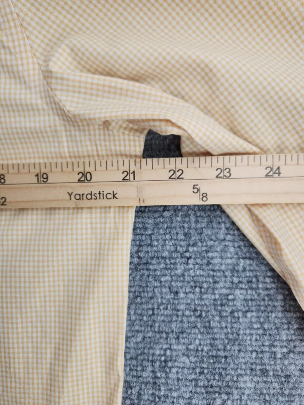 NWT Banana Republic Long Sleeve Button Up Shirt Yellow Check Medium Slim Men
